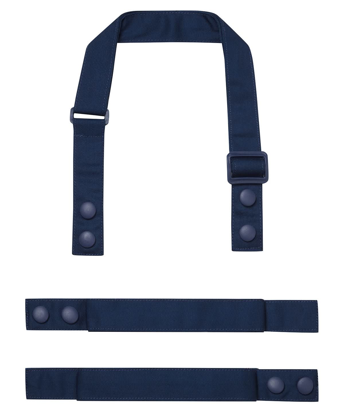 PR191: Customisable Apron Straps Aprons Premier Navy Regular