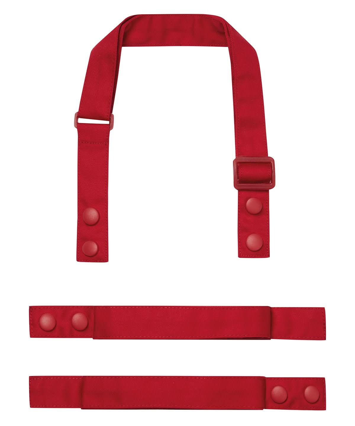 PR191: Customisable Apron Straps Aprons Premier Red Regular