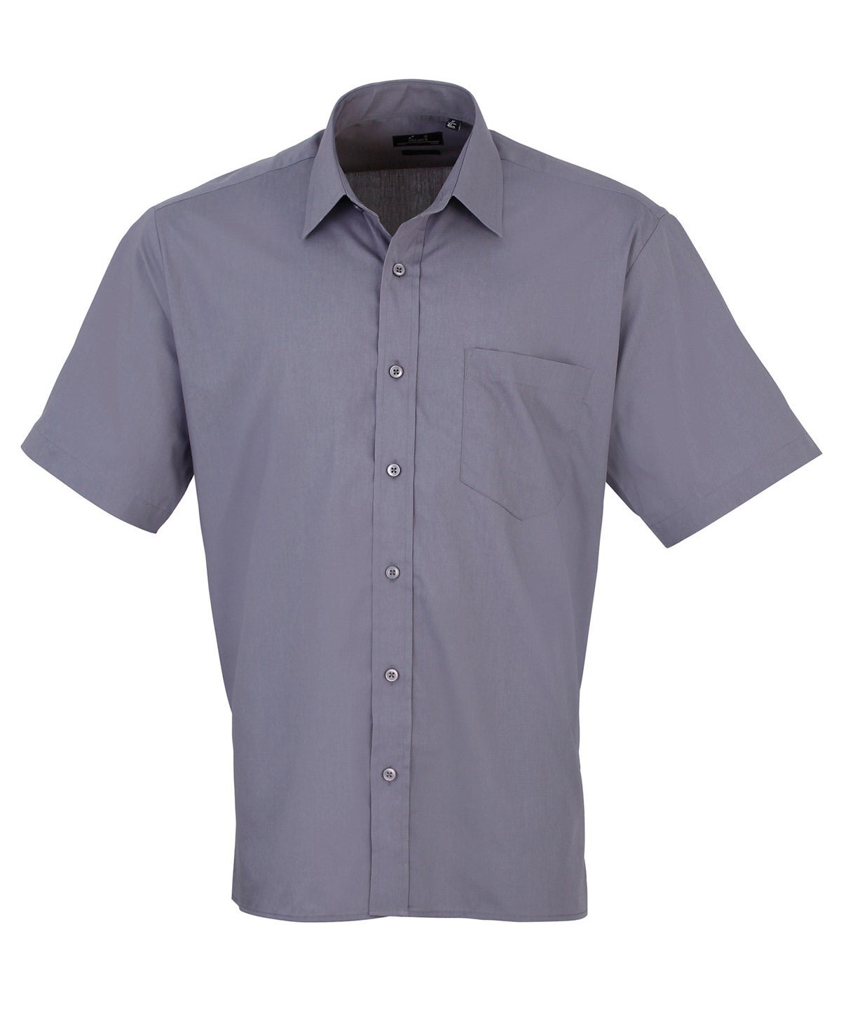 PR202: Mens Short Sleeve Poplin Shirt Mens Short Sleeve Shirts Premier