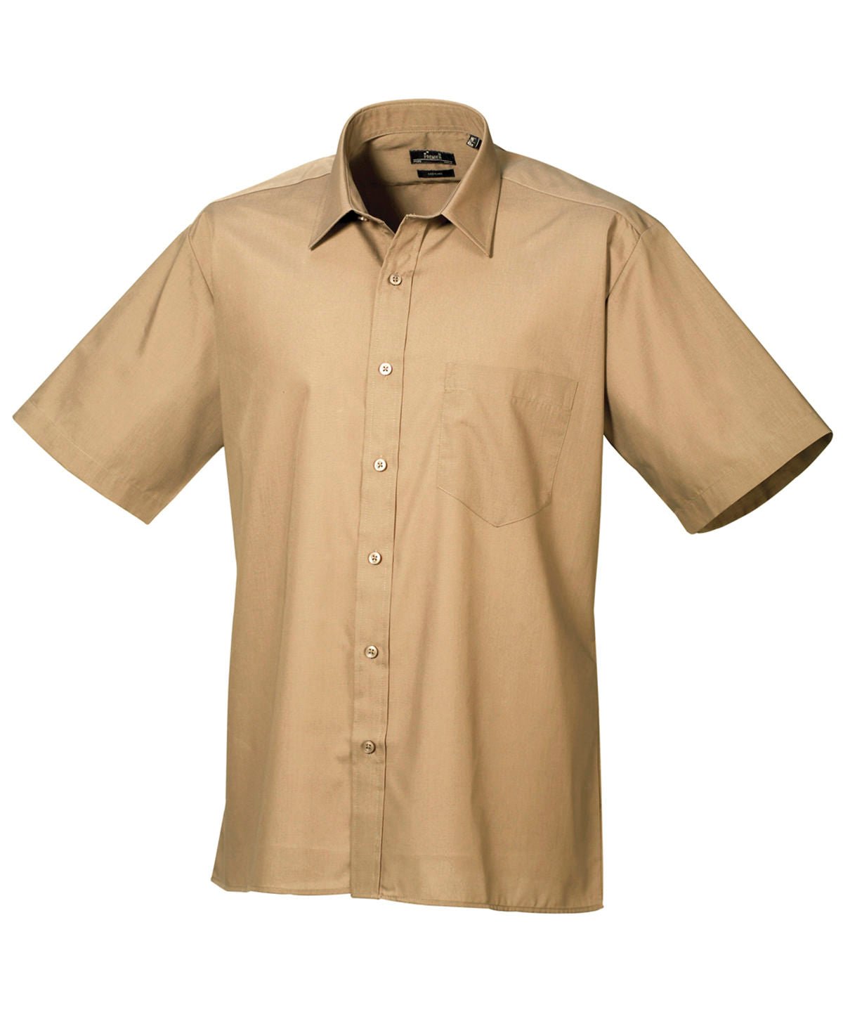 PR202: Mens Short Sleeve Poplin Shirt Mens Short Sleeve Shirts Premier