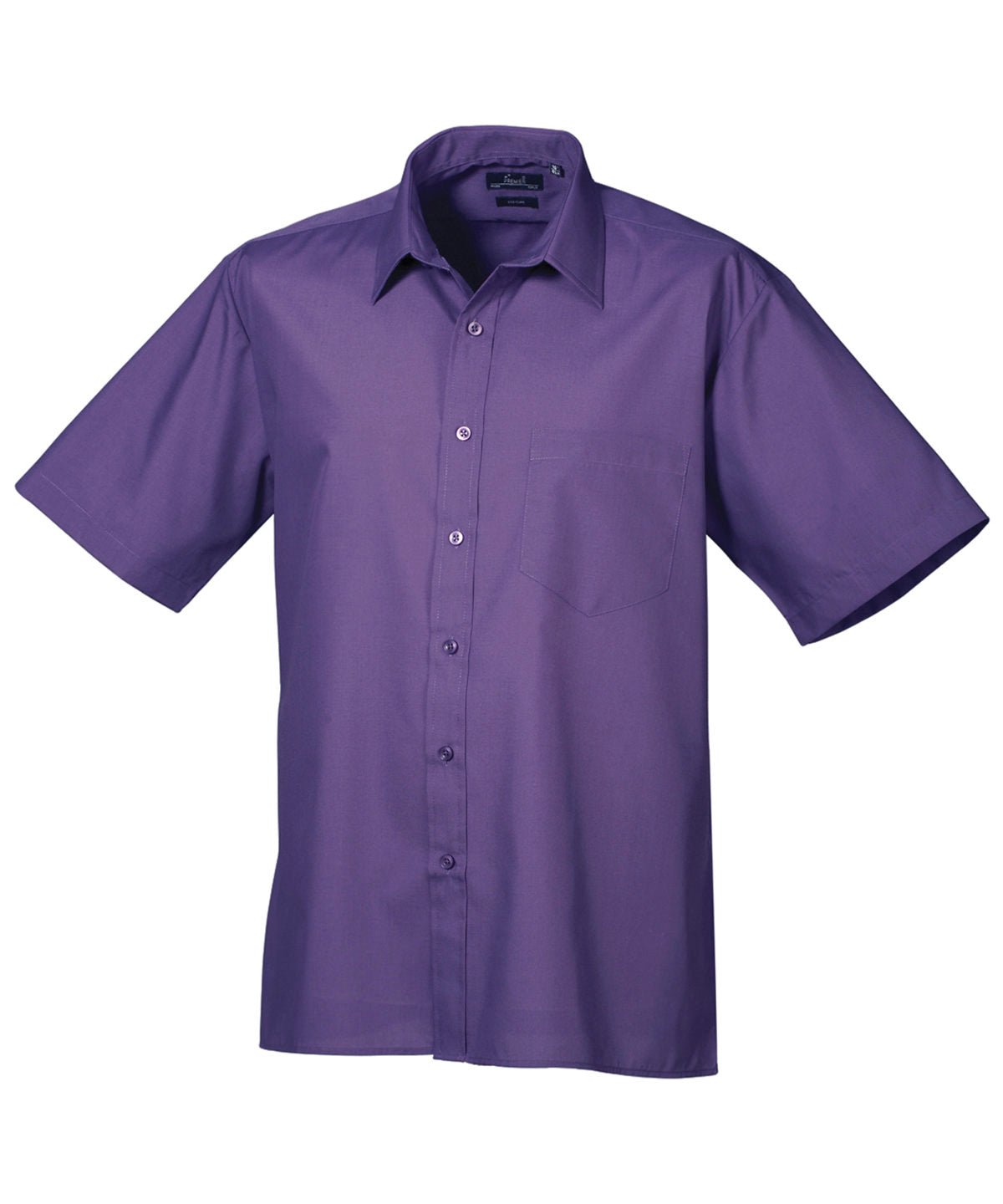 PR202: Mens Short Sleeve Poplin Shirt Mens Short Sleeve Shirts Premier