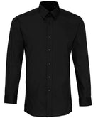 PR204: Mens Fitted Long Sleeve Shirt Mens Long Sleeve Shirts Premier