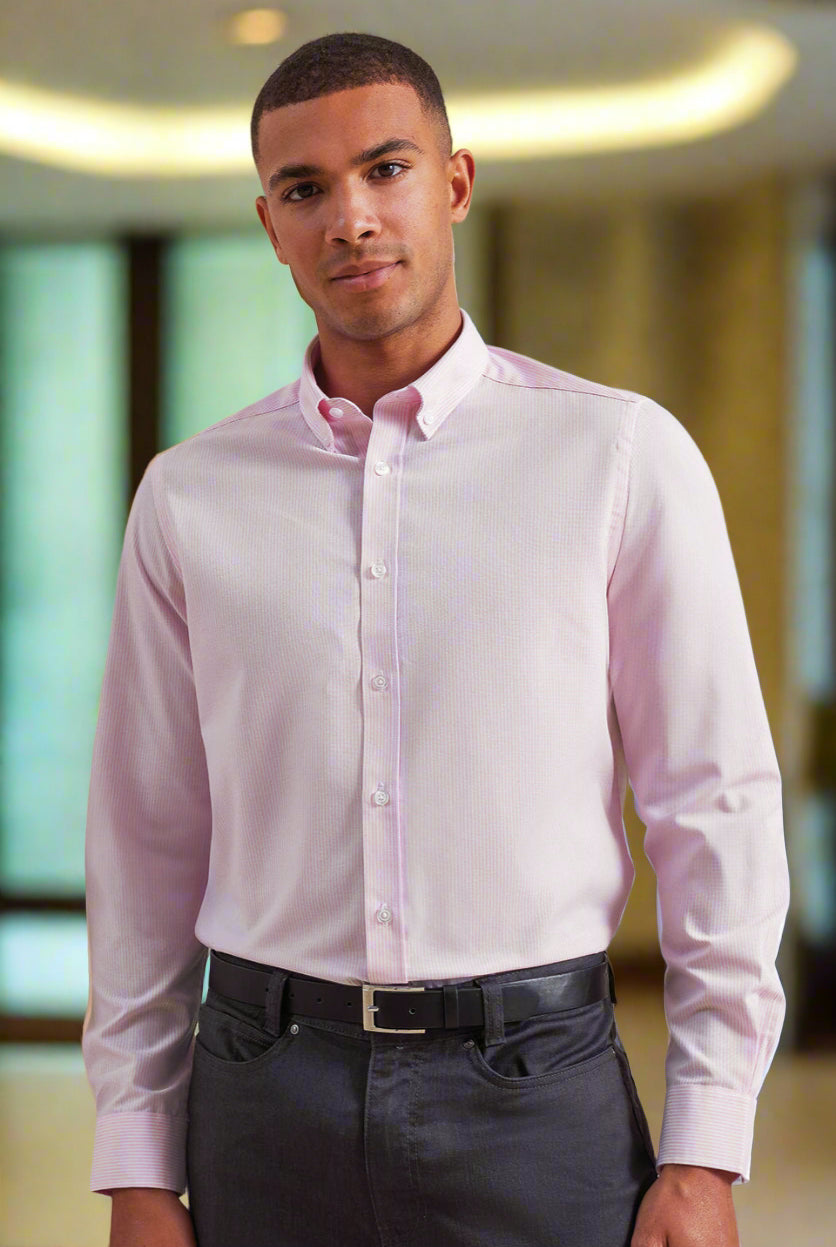 PR238: Mens Long Sleeve Oxford Shirt Mens Long Sleeve Shirts Premier