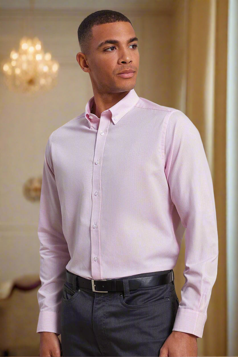 PR238: Mens Long Sleeve Oxford Shirt Mens Long Sleeve Shirts Premier