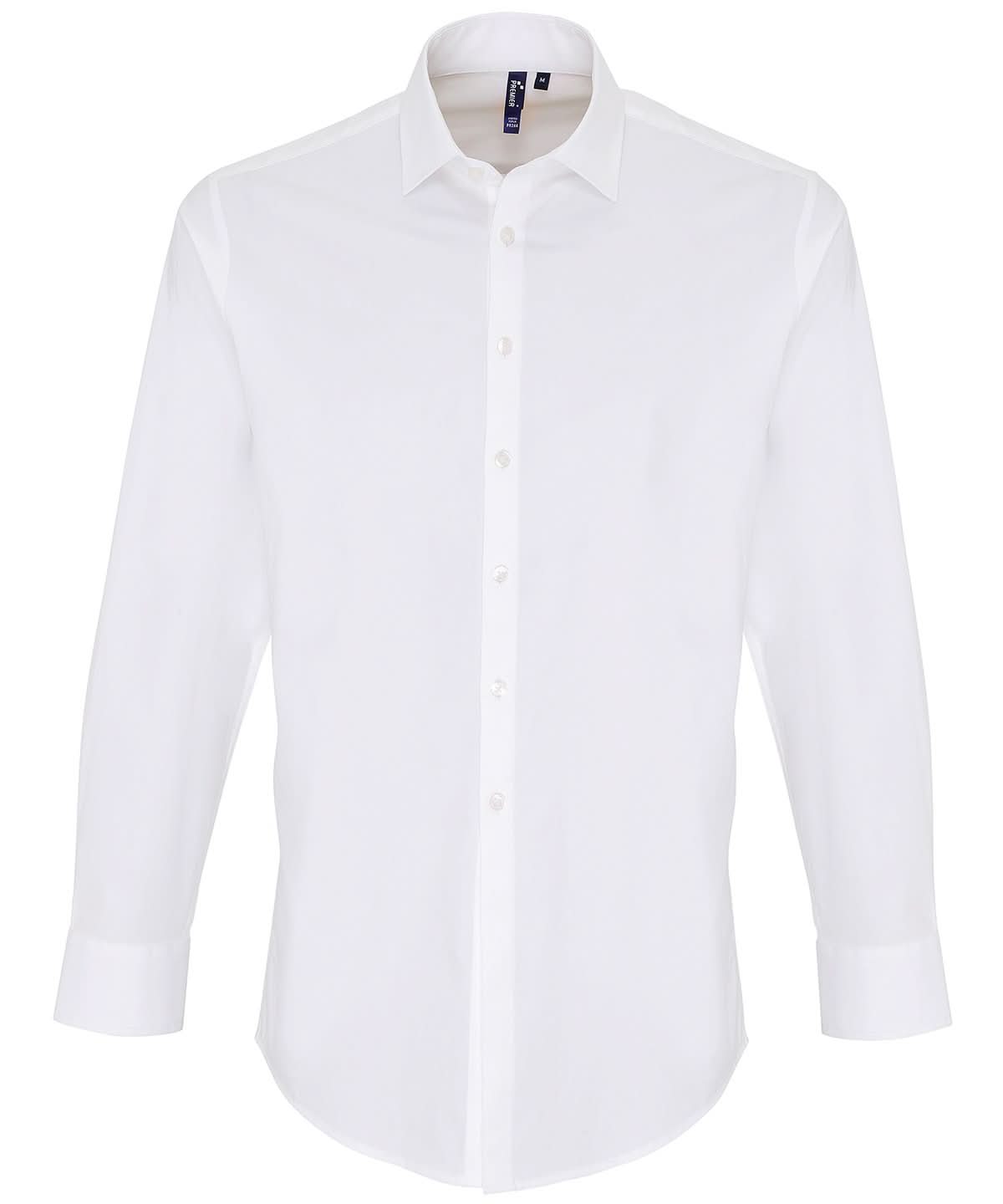 PR244: Long Sleeve Mens Poplin Shirt Mens Long Sleeve Shirts Premier