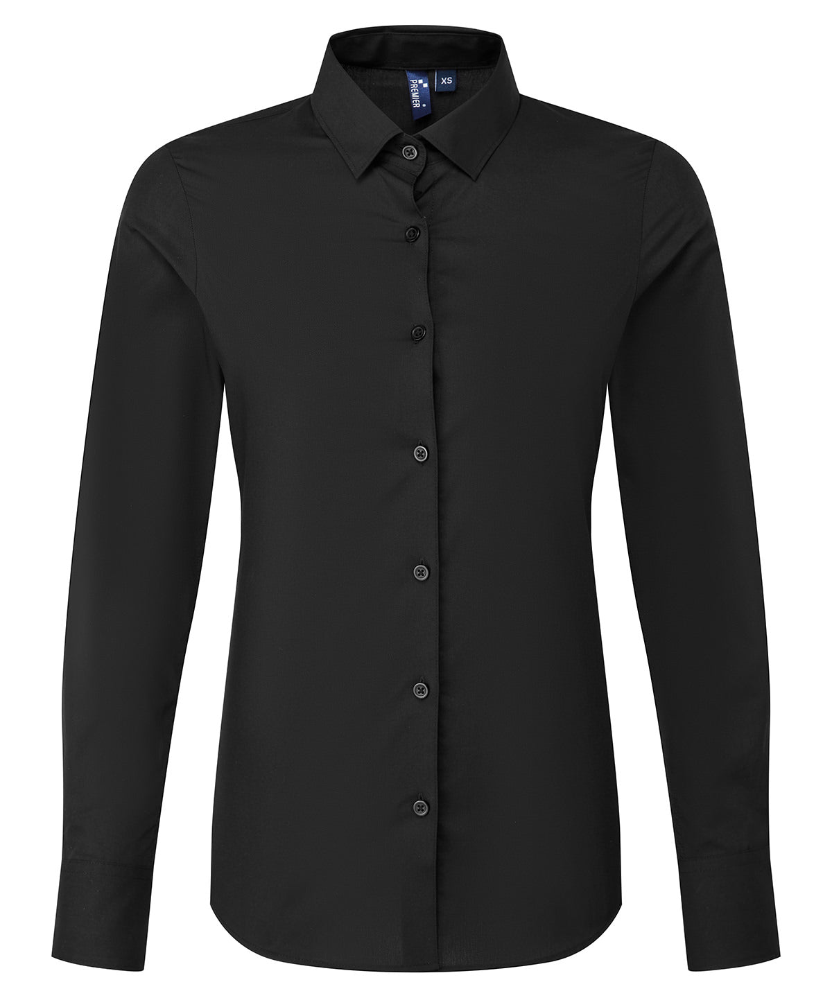 PR303: Women's Long Sleeve 'Recyclight' Shirt Womens Long Sleeve Shirts Premier Black XS