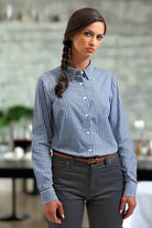 PR352: Ladies Maxton Check Shirt Womens Long Sleeve Shirts Premier