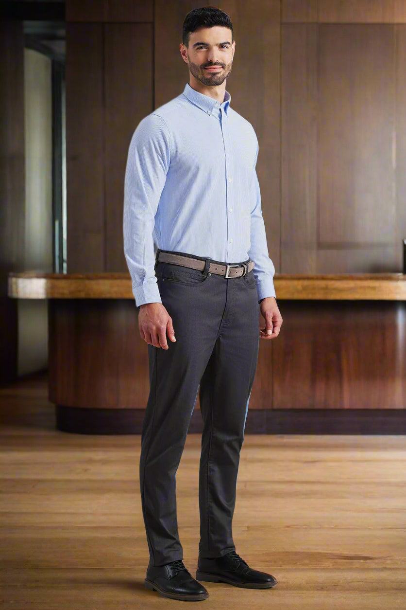 PR560: Mens Chino Jeans Mens Chinos Premier Charcoal 30" Regular