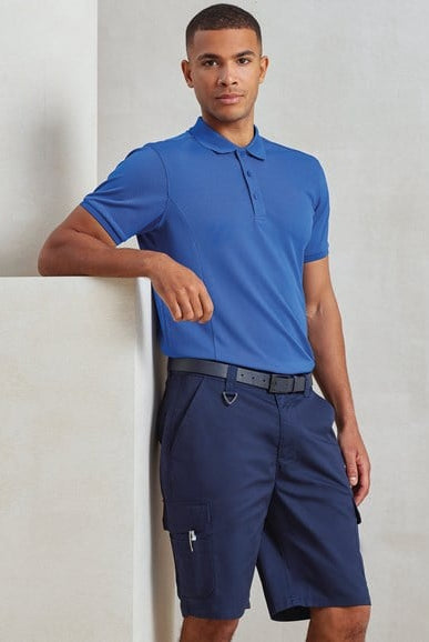 PR564: Stretchchecker Work Cargo Shorts Workwear Premier
