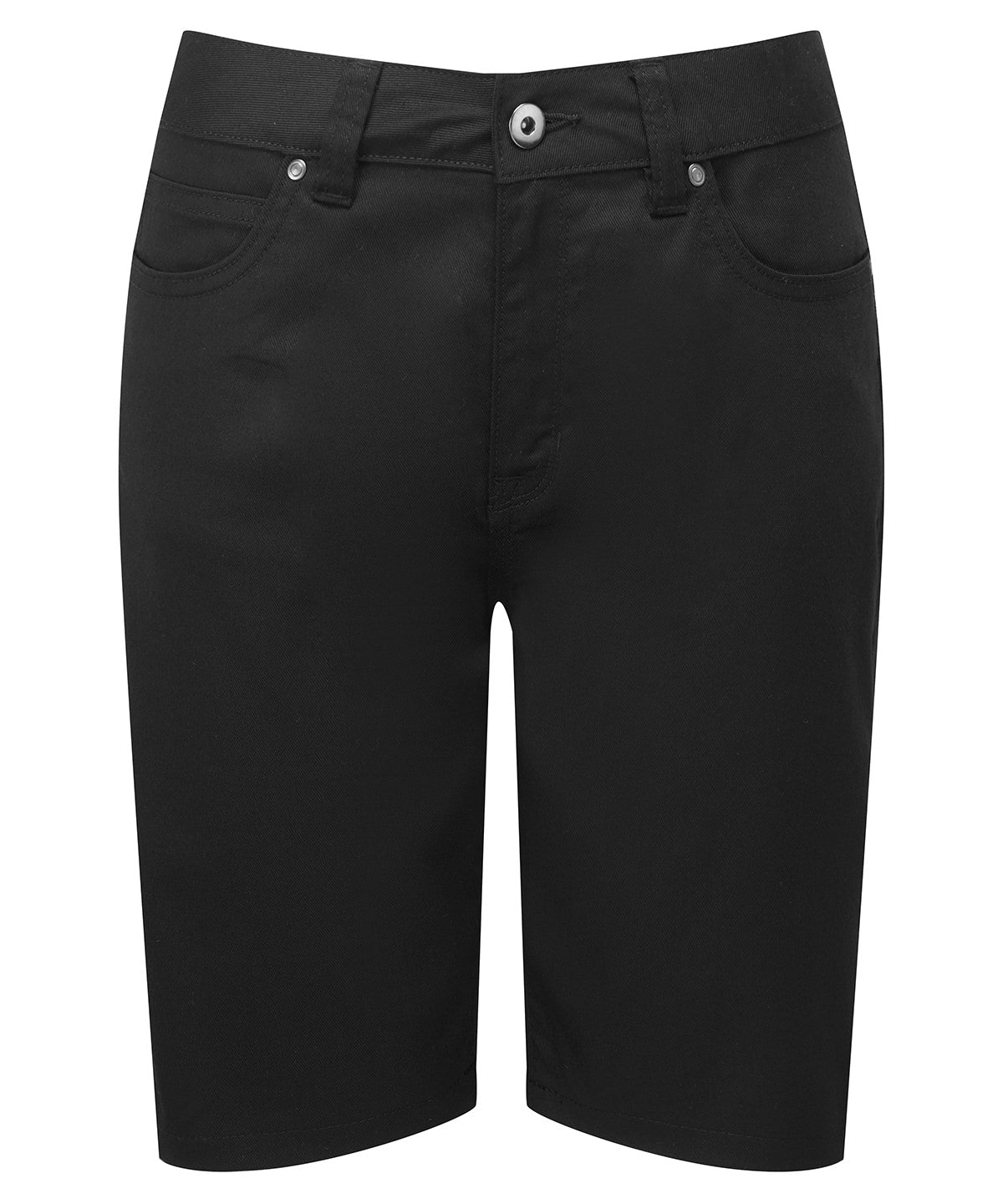 PR572: Ladies Chino Shorts Womens Chinos Premier Black XS
