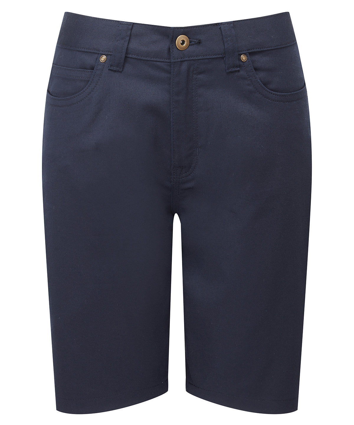 PR572: Ladies Chino Shorts Womens Chinos Premier Navy XS
