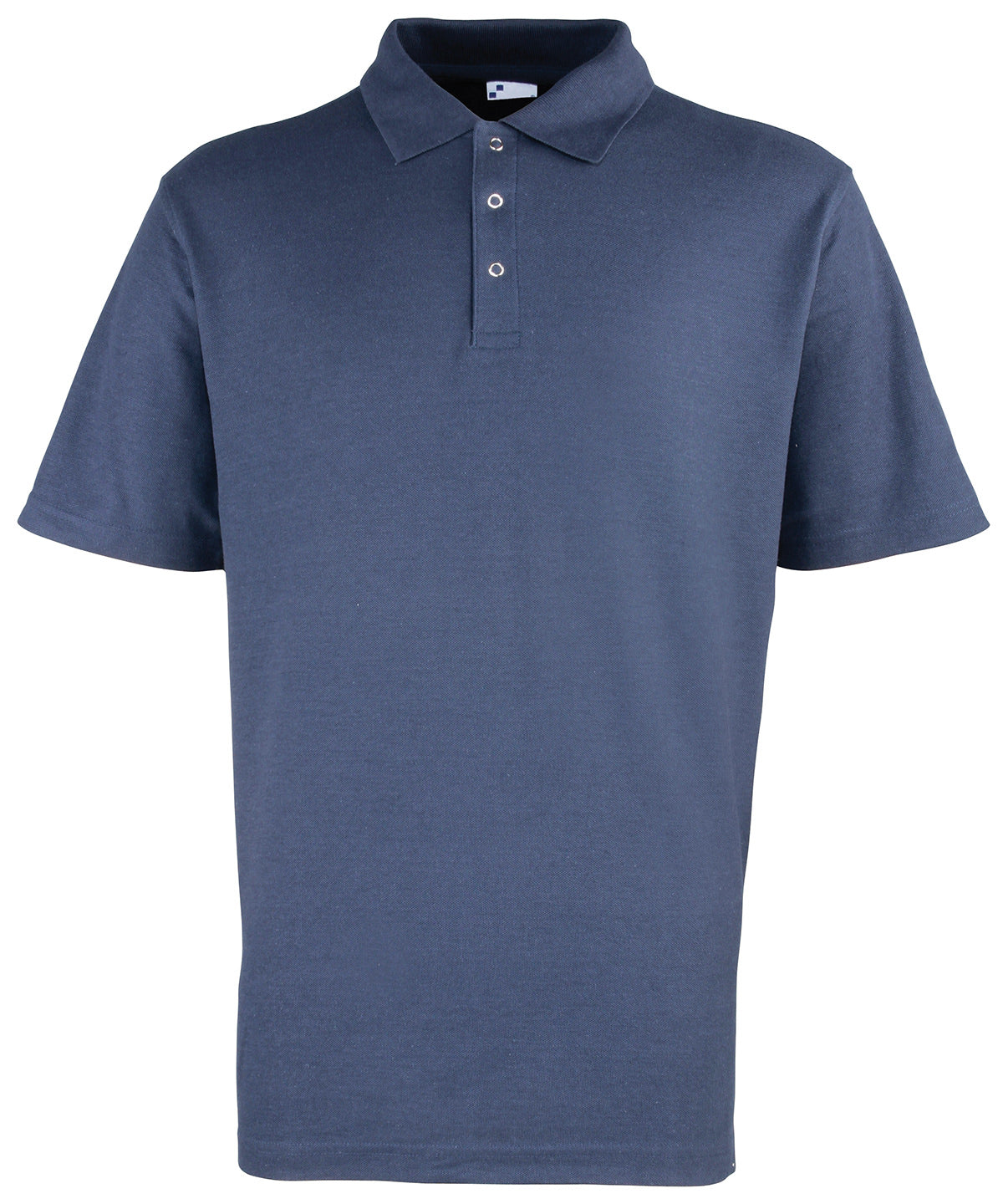 PR610: Mens Studded Polo Shirt Mens Polos Premier Navy XS