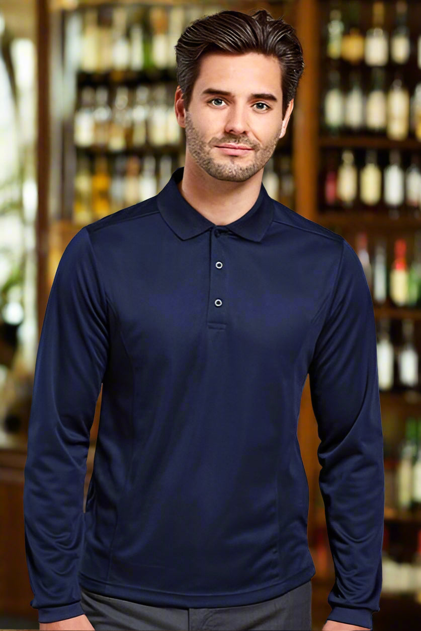 PR617: Long Sleeve Mens Pique Polo Mens Polos Premier