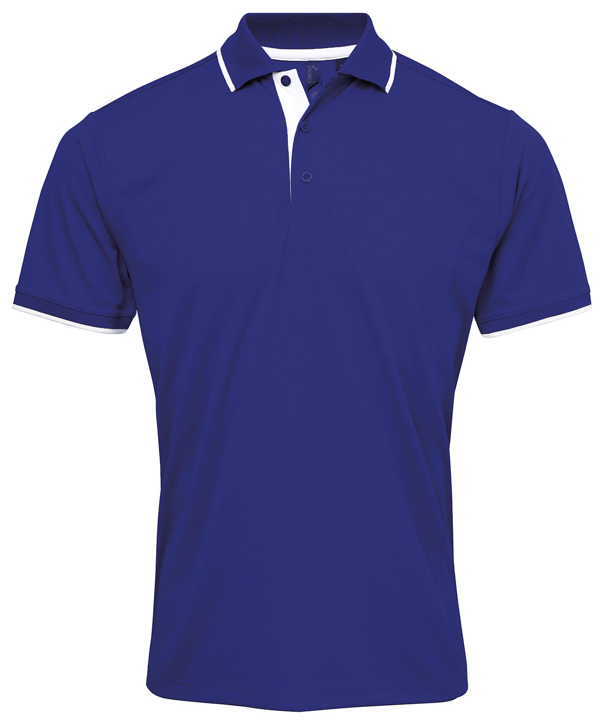 PR618: Coolchecker Contrast Mens Polo Mens Polos Premier