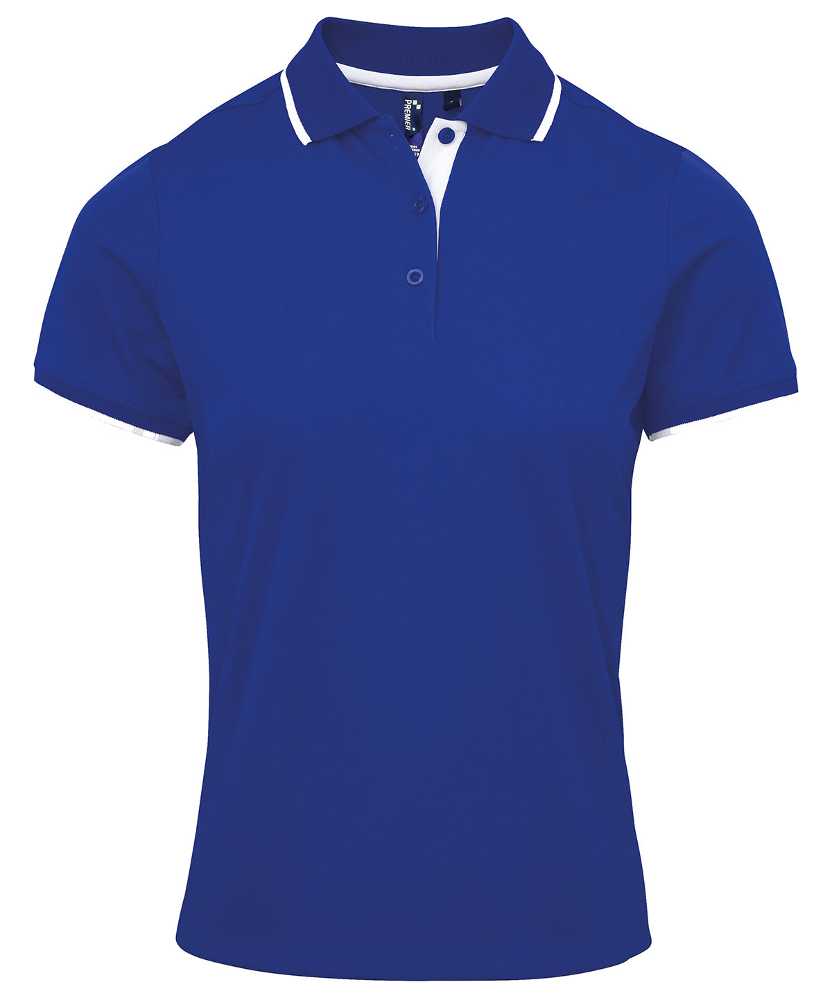 PR619: Contrast Ladies Polo Shirt Womens Polos Premier