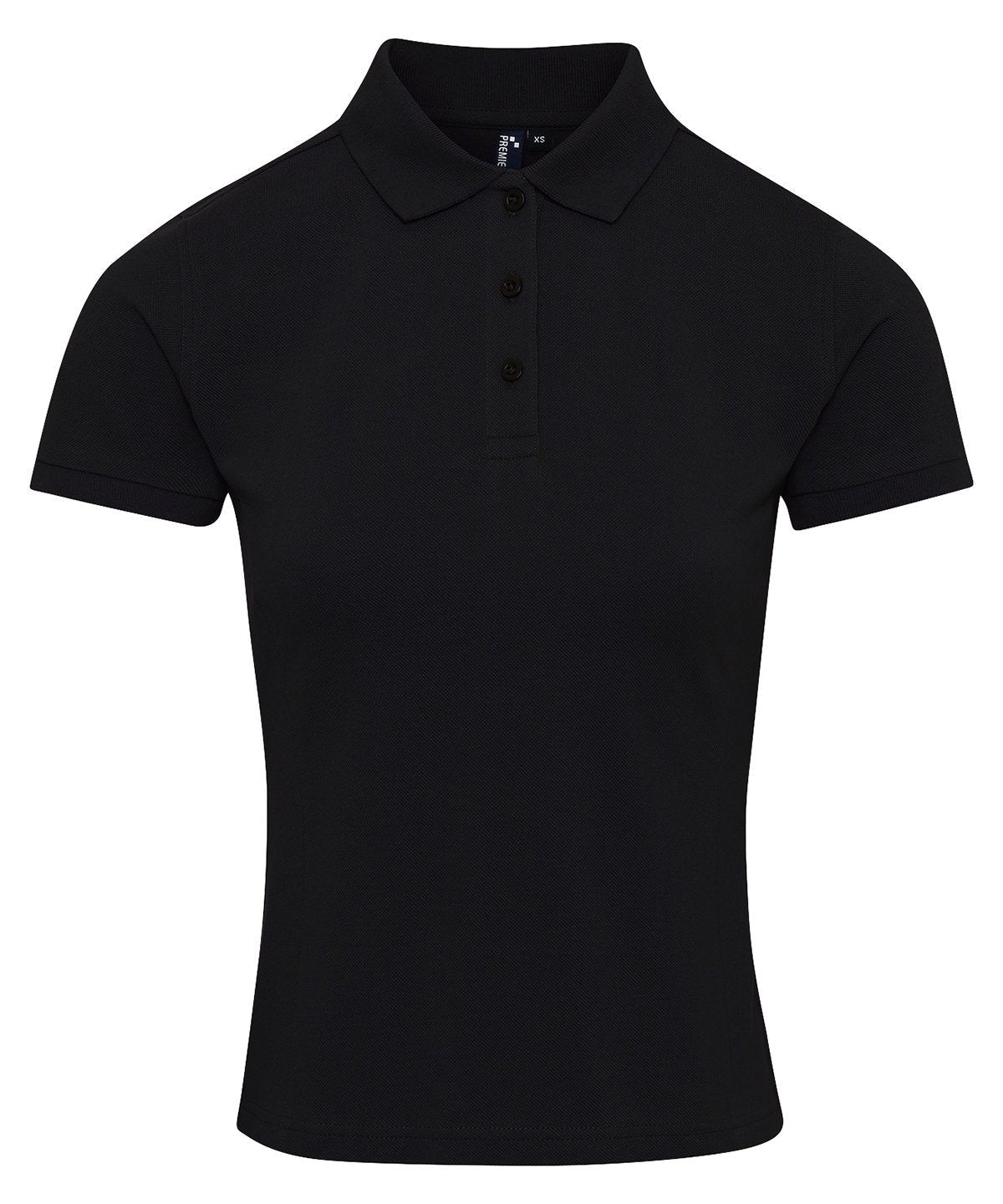 PR632: Performance Womens Polo Shirt Womens Polos Premier Black XS