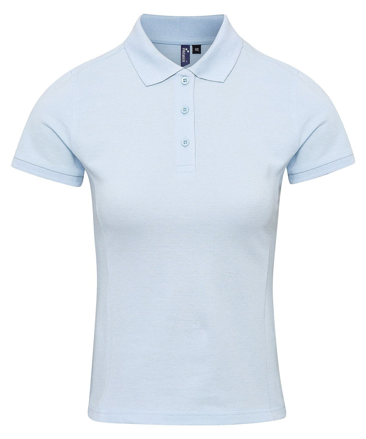 PR632: Performance Womens Polo Shirt Womens Polos Premier Light Blue XS