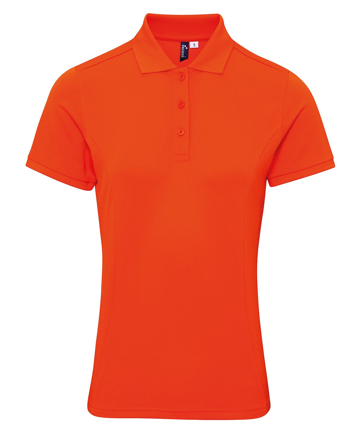 PR632: Performance Womens Polo Shirt Womens Polos Premier Orange XS