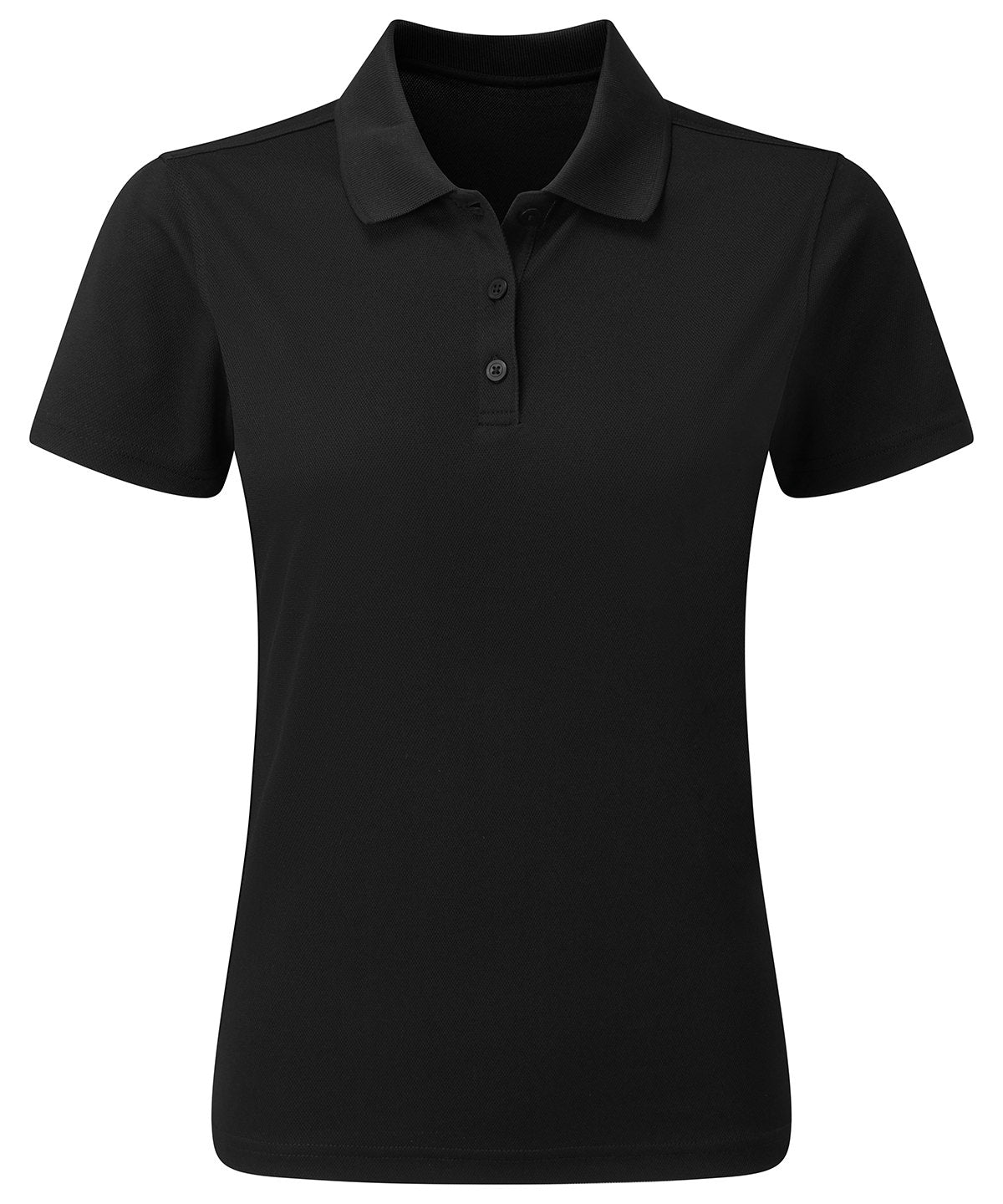 PR633: Ladies Recycled Polo Shirt Womens Polos Premier Black XS