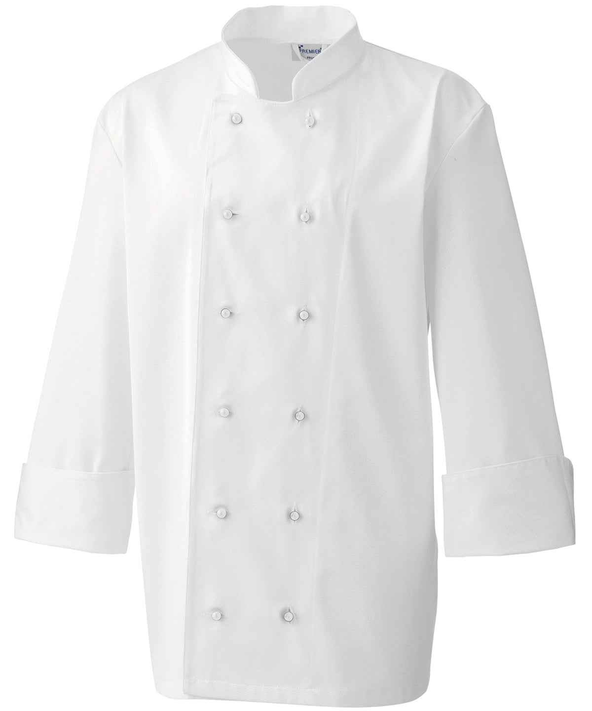 Chefs Jacket Studs Chefs Hat Premier White