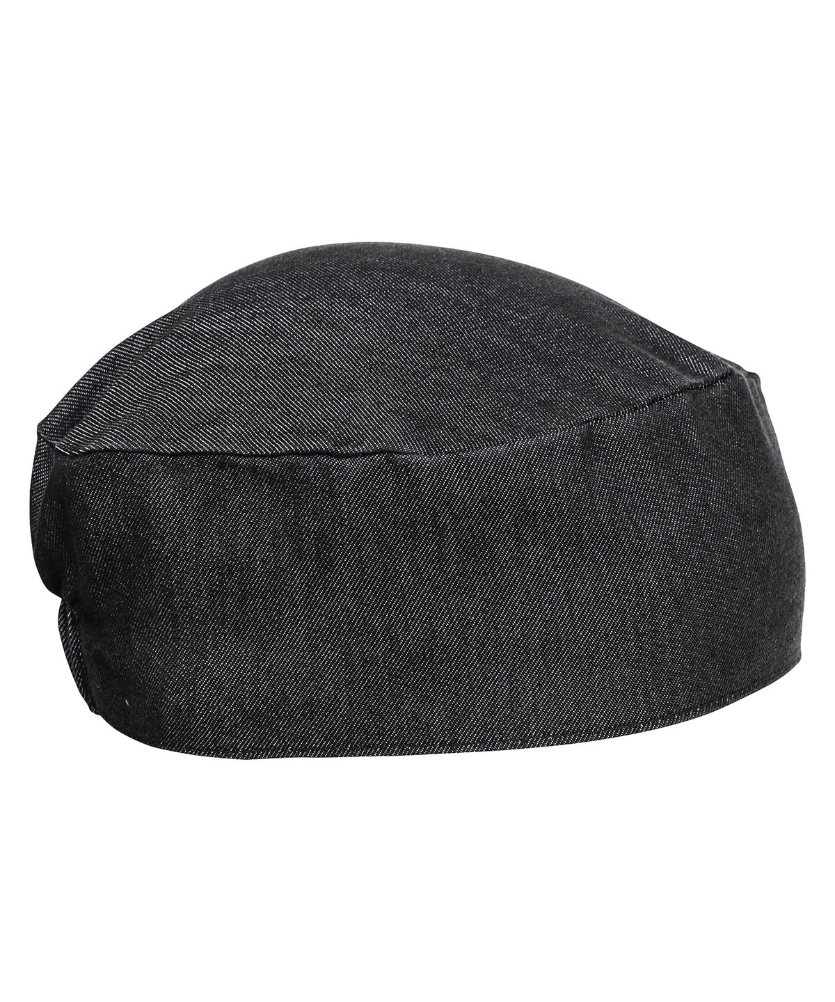 PR653: Chefs Skull Cap Chefs Hat Premier Black Denim