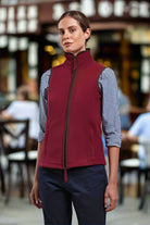 PR804: Artisan Ladies Fleece Gilet Jacket Womens Bodywarmers Premier Burgundy/Brown XS