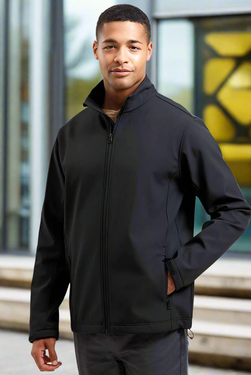 PR810: Windchecker Mens Softshell Jacket Womens Softshell Jackets Premier Black S