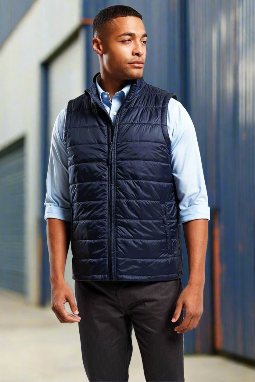 PR811: Recyclight Mens Padded Gilet Mens Bodywarmers Premier