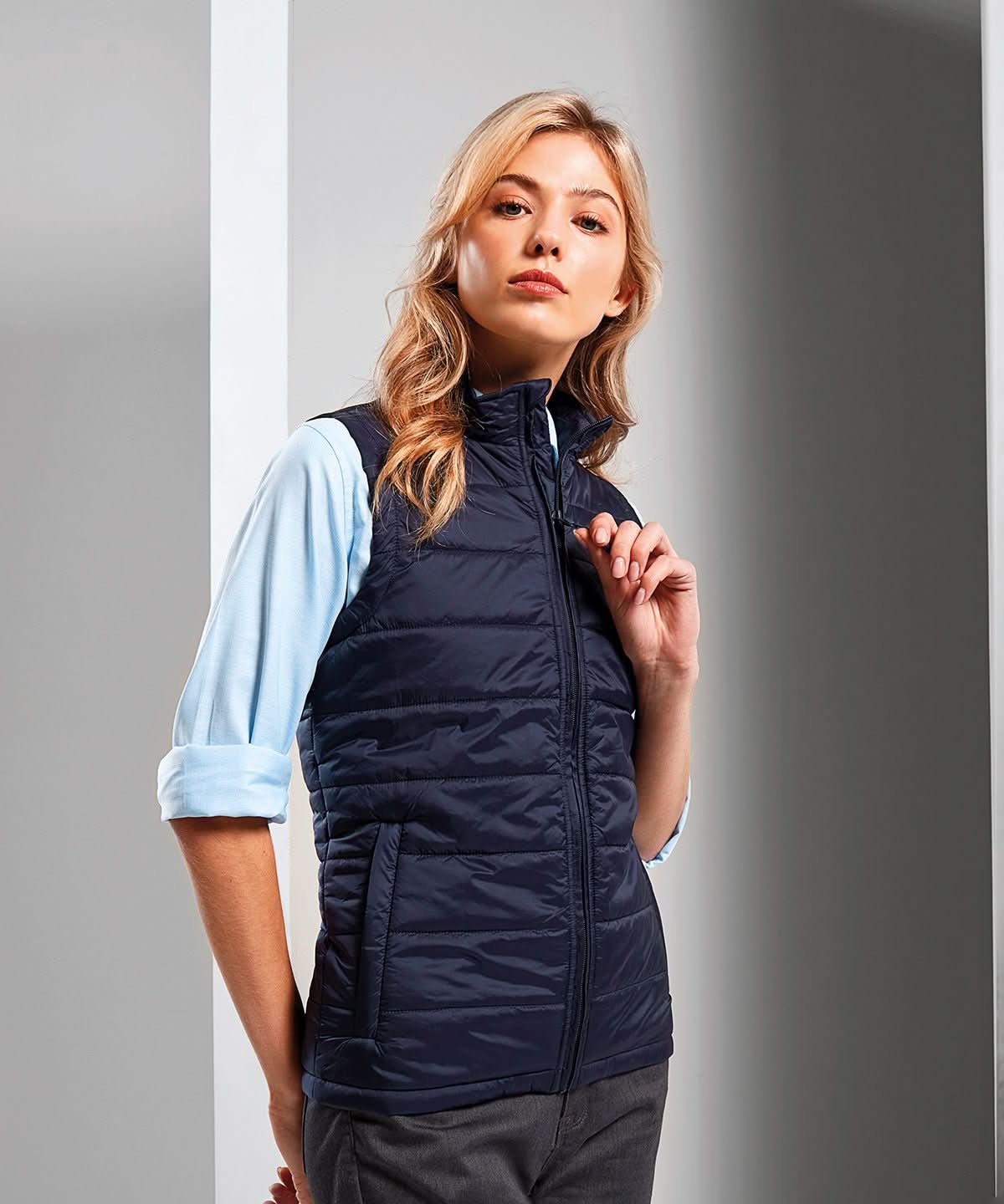 PR815: Ladies Padded Gilet Jacket Womens Bodywarmers Premier