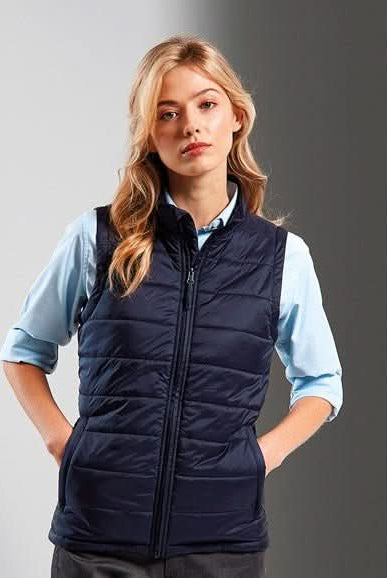 PR815: Ladies Padded Gilet Jacket Womens Bodywarmers Premier