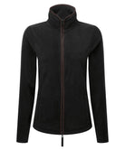 PR824: Artisan Ladies Fleece Jacket Womens Fleeces Premier Black/Brown XS