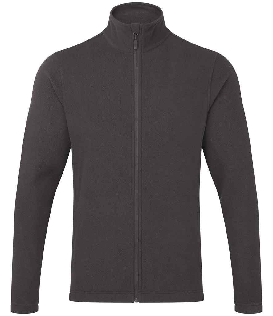 PR830: Mens Full Zip Microfleece Mens Fleeces Premier Dark Grey S