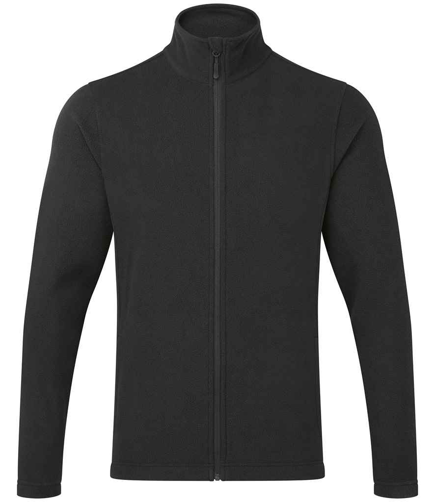 PR830: Mens Full Zip Microfleece Mens Fleeces Premier Black S