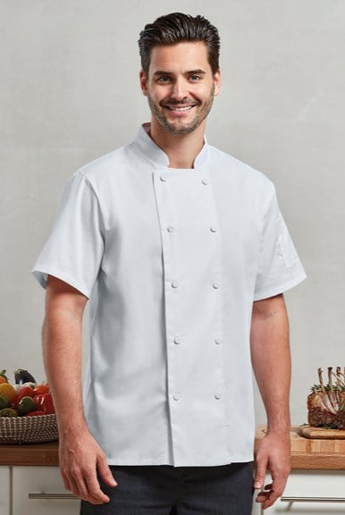 PR902: Short Sleeve Chefs Jacket Chefs Jacket Premier