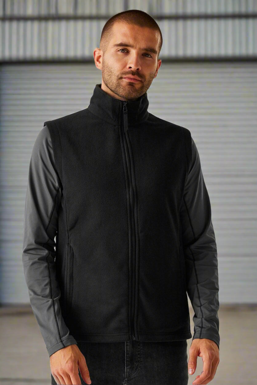 RG185: Mens Microfleece Bodywarmer Mens Bodywarmers Regatta Professional Black S