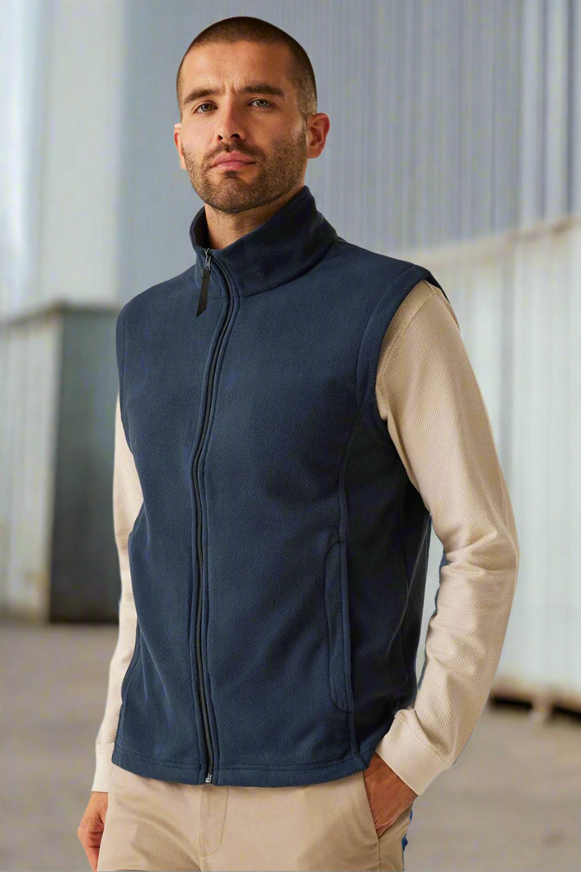 RG185: Mens Microfleece Bodywarmer Mens Bodywarmers Regatta Professional Dark Navy S