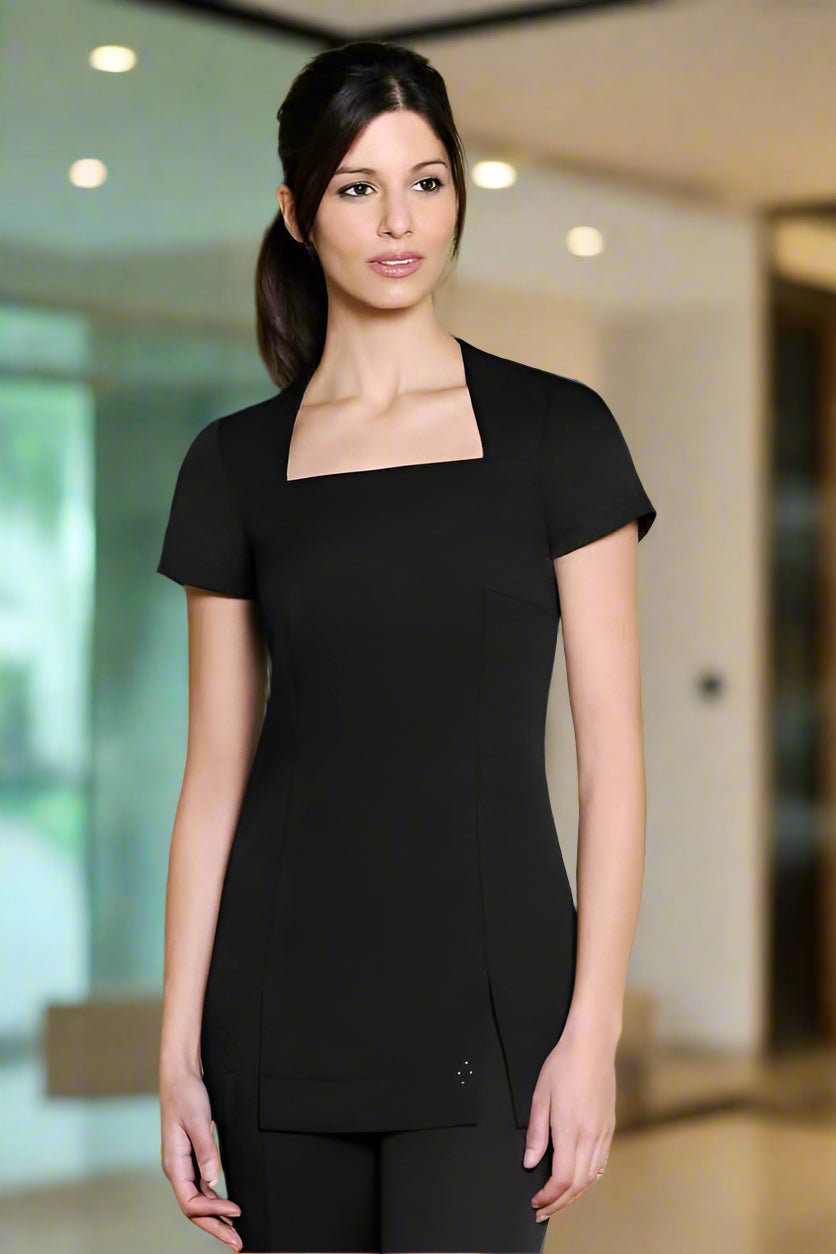 Shannon Ladies Beauty Tunic Beauty Tunics Diamond Designs Black 6