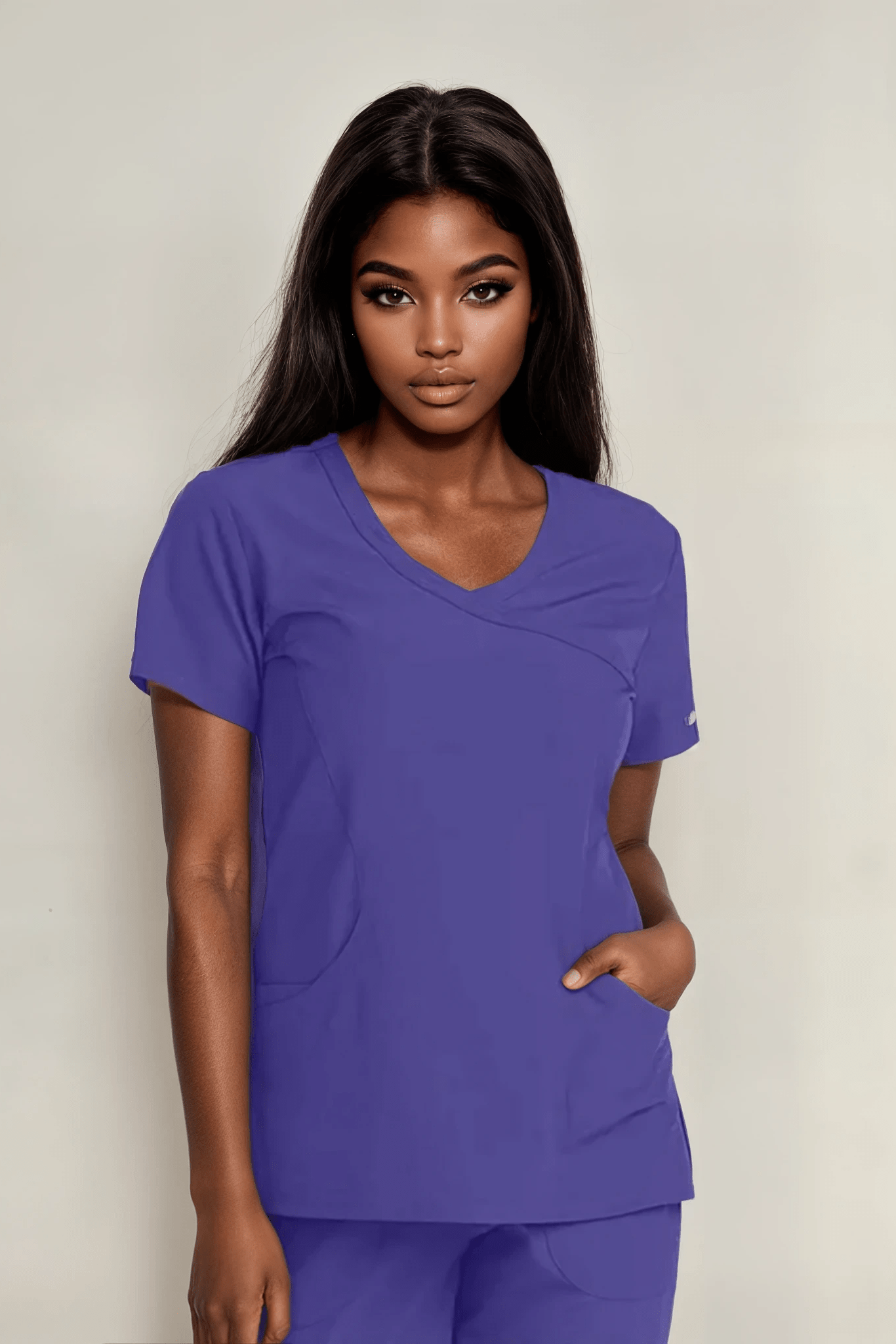 Skechers Reliance Womens Scrub Top Ladies Scrub Top Skechers Grape XXS