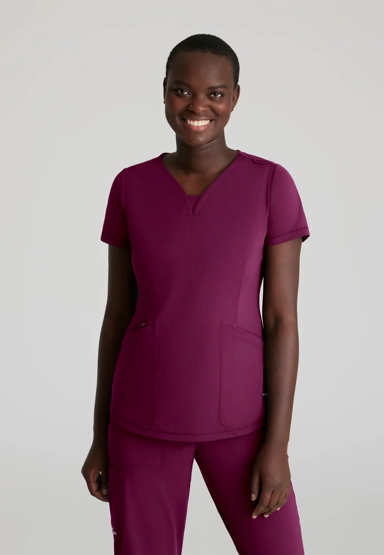 Skechers Slip-Ins Womens Serene Knit Scrub Top Ladies Scrub Top Skechers