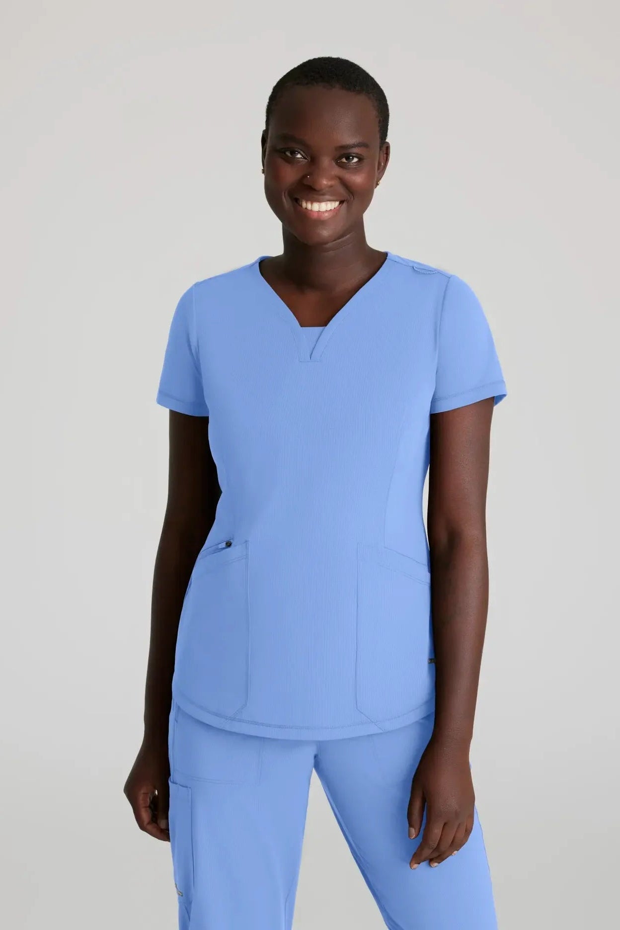 Skechers Slip-Ins Womens Serene Knit Scrub Top Ladies Scrub Top Skechers Ceil XXS