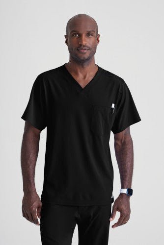 Skechers Structure Unisex Scrub Top Unisex Scrub Top Skechers Black XS