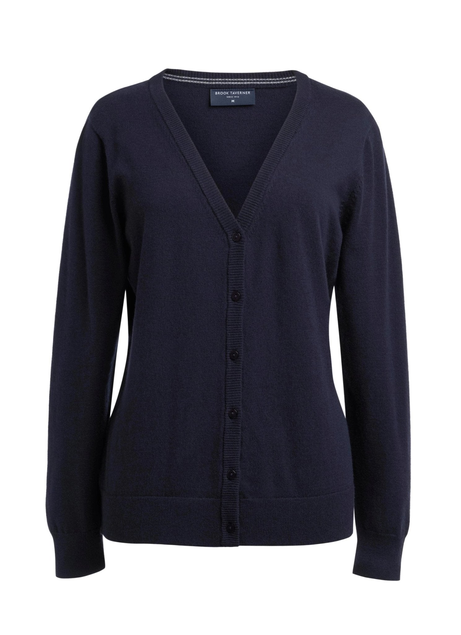 Sofia Ladies V-Neck Cardigan Womens Knitwear Brook Taverner Navy XS