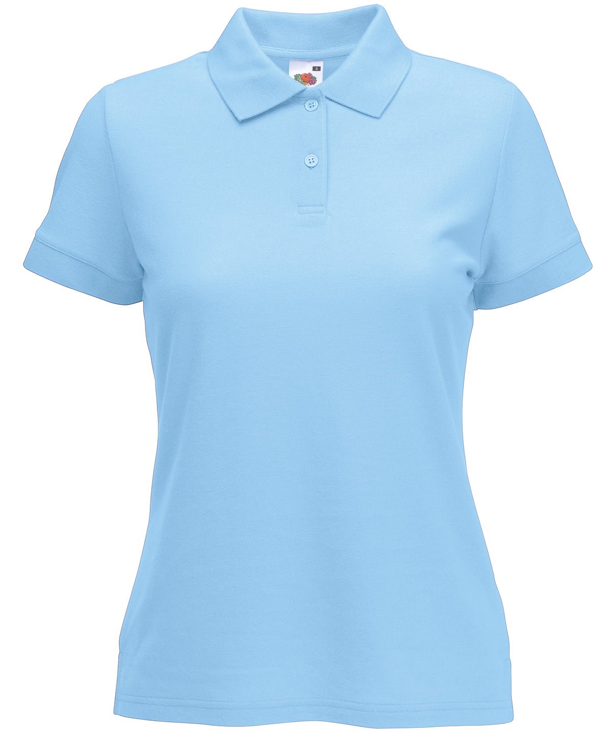SS212: Womens 65/35 Polo Womens Polos Fruit of the Loom Sky Blue XS