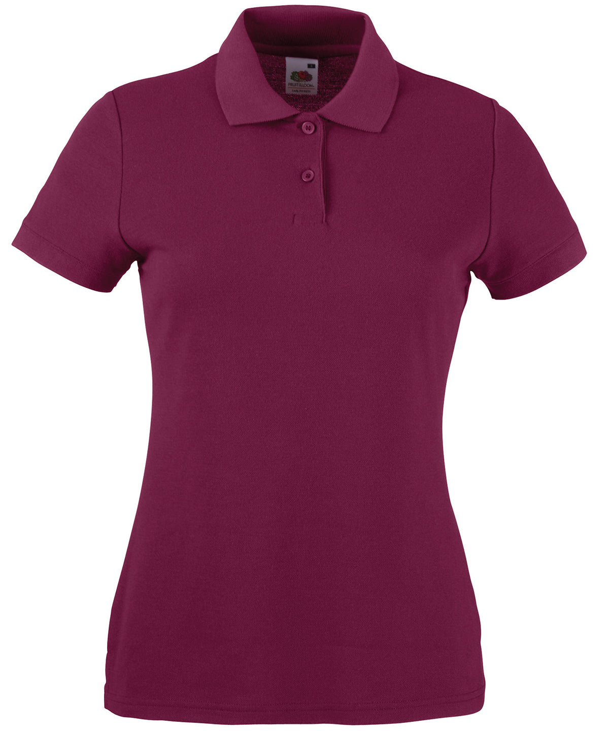 SS212: Womens 65/35 Polo Womens Polos Fruit of the Loom Burgundy XS