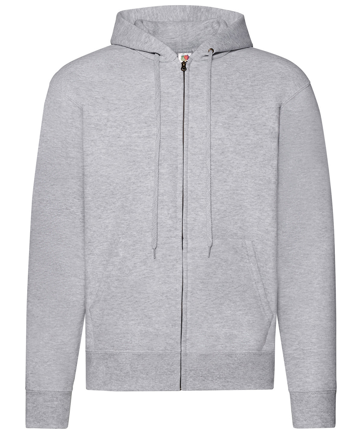 SS222: Classic 80/20 Hooded Sweatshirt Jacket Mens Hoodies Fruit of the Loom Heather Grey S