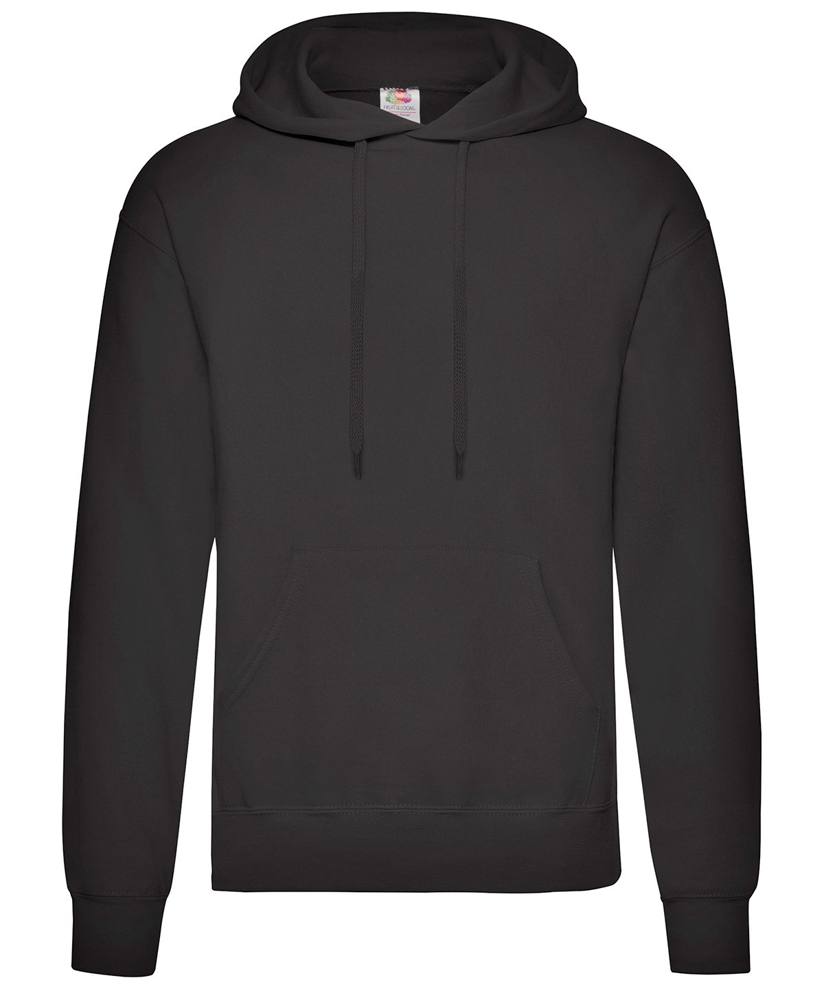 SS224: Classic 80/20 Hoodie Mens Hoodies Fruit of the Loom Black S