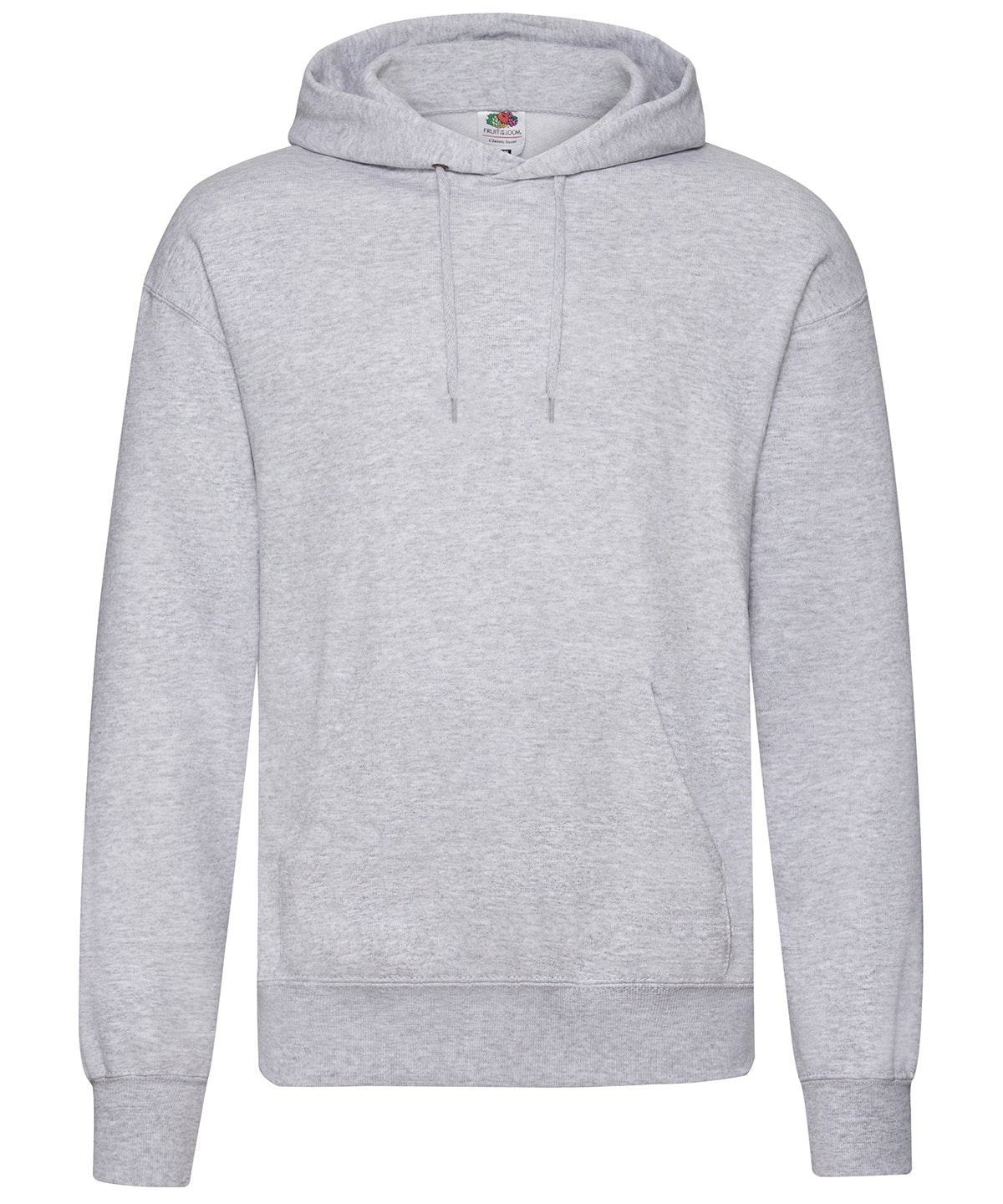 SS224: Classic 80/20 Hoodie Mens Hoodies Fruit of the Loom Heather Grey S
