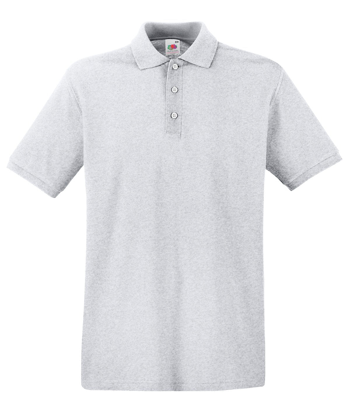 SS255: Mens Premium Polo Mens Polos Fruit of the Loom Heather Grey S