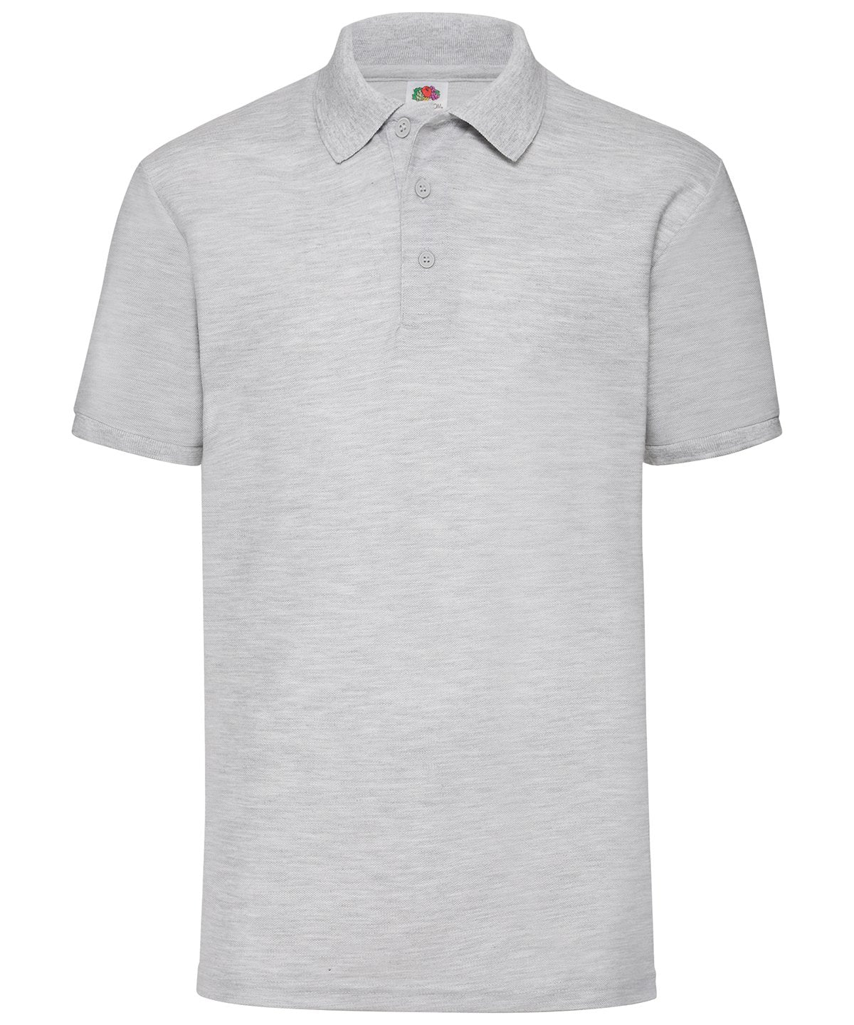 SS402: Mens 65/35 Polo Mens Polos Fruit of the Loom Heather Grey S