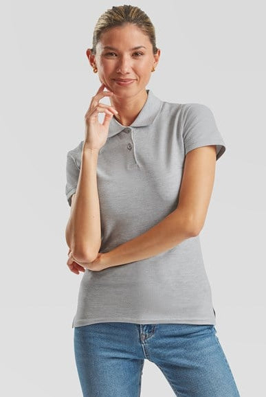 SS505: Ladies Premium Polo Shirt Womens Polos Fruit of the Loom